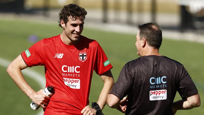 Max King has hit the gym with fervour while he waits to make his return to play from a shoulder reconstruction. Picture: Darrian Traynor/Getty Images