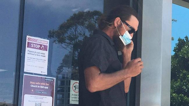 Luke Davidson leaving Maroochydore Magistrates Court on Thursday. Picture: Laura Pettigrew