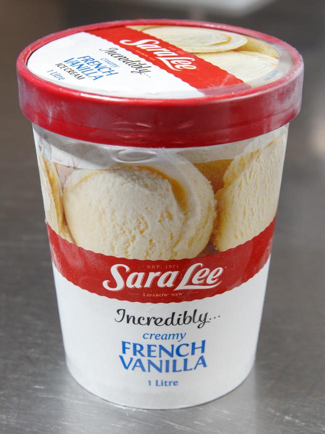 1/2/19 Source SA Cover The vanilla ice-creams - our panel tastes all the supermarket tubs. Sara Lee Picture MATT TURNER.