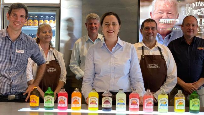 Premier Annastacia Palaszczuk at Bundaberg Brewed Drinks.