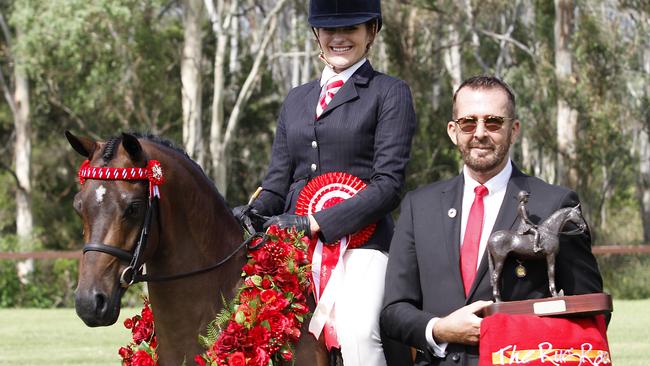 Glorious garlands: David Calbert’s colourful garlands have graced the necks of many winners including Bamborough Royal March ridden by Emma Adams. Picture: Amy-Sue Alston