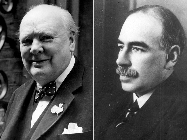 Sir Winston Churchill and John Maynard Keynes