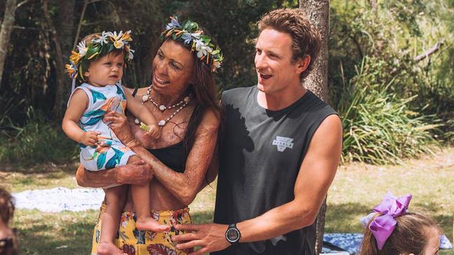 Turia Pitt and finance Michael Hosking celebrate son Hakavai's 1st birthday. Source: Instragram/