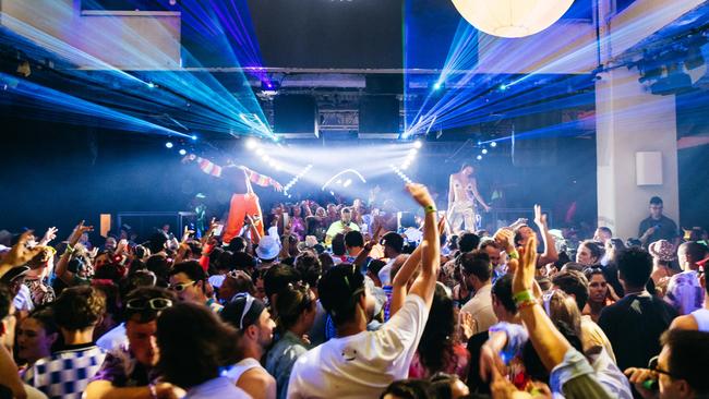 Staff hit the dancefloor at the Merivale Annual Staff Party. Photo: Pat Stevenson / Supplied