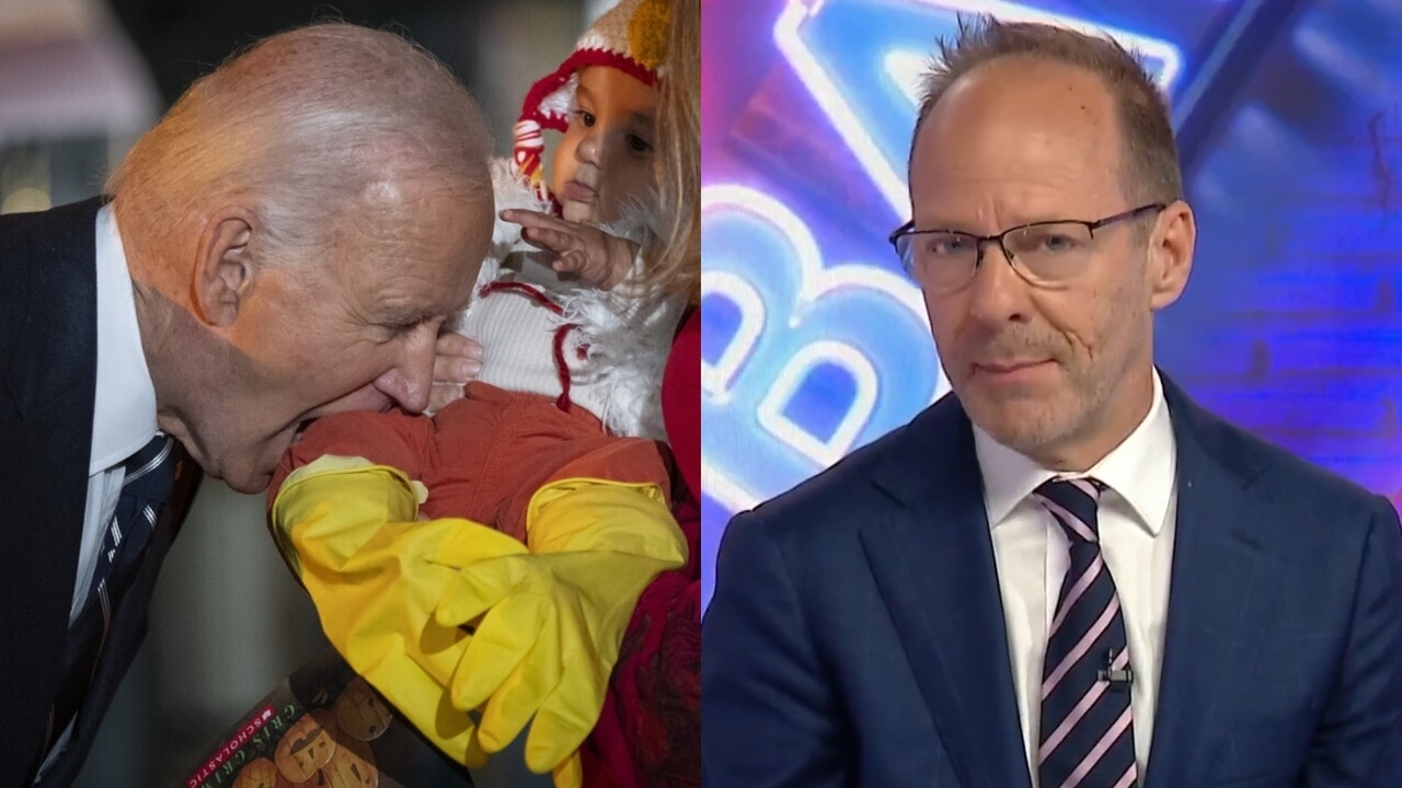 Joe Biden roasted after biting baby’s leg at White House Halloween event