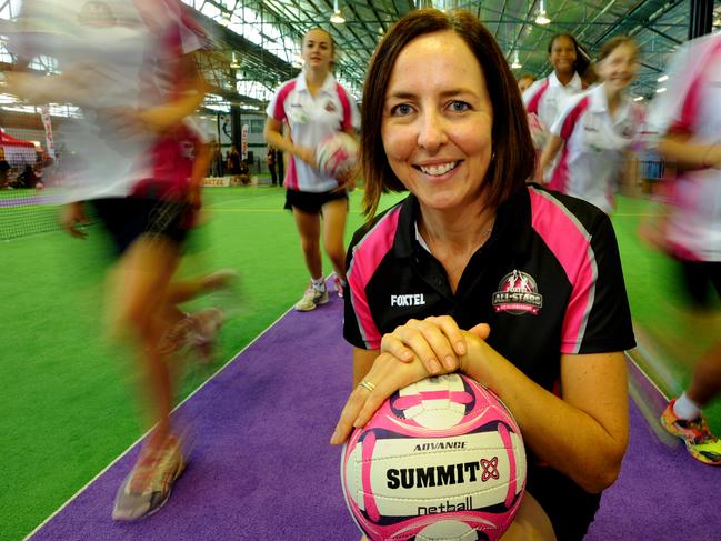 Netballer Liz Ellis at the Foxtel All-Stars Liz Ellis Netball Academy at the Brisbane Albion Indoor Sports Centre - Picture: Richard Walker