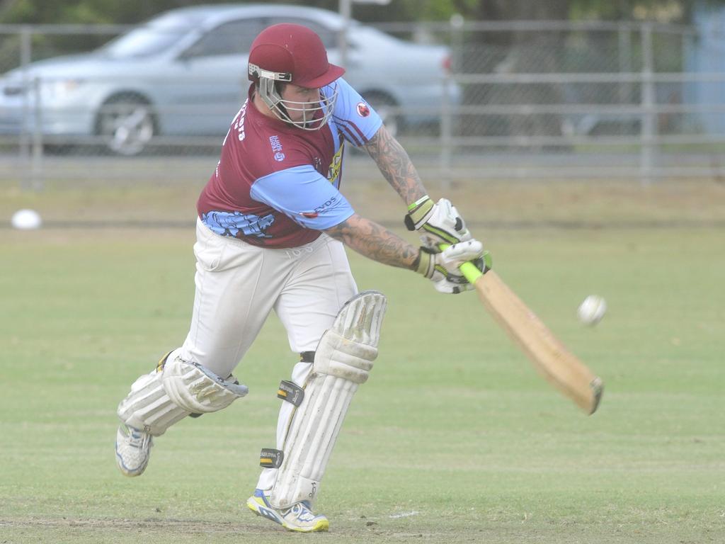 Beau Sevil flicks into the leg side during the Cleavers Mechanical Night Cricket Round 12 clash between Brothers and Tucabia Copmanhurst at McKittrick Park on 6th February, 2019.