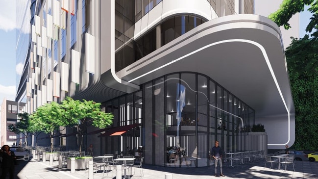 Render of an approved development at 640 Bourke St. Picture: Supplied