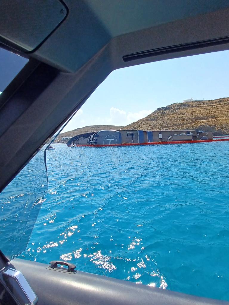 The 49-metre long vessel’s GPS allegedly failed before the accident. Picture: SWNS/Mega