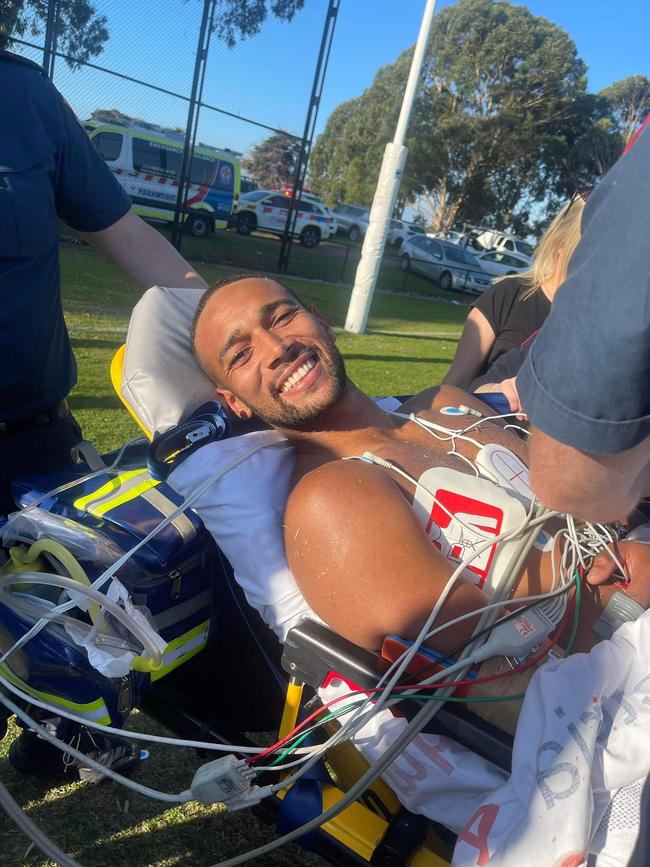 Amaah suffered a cardiac arrest during a football game after he was allegedly punched. Picture: Facebook/Instagram