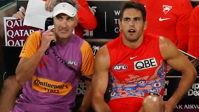 Josh Kennedy has been sidelined with a serious hamstring injury. Picture: AFL Photos/Getty Images