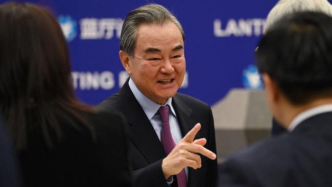 Chinese Foreign Minister Wang Yi in Beijing this week. Picture: AFP