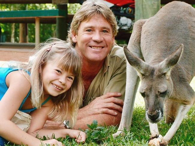 Bindi irwin and her late father, Steve Irwin. Picture: Supplied/Instagram