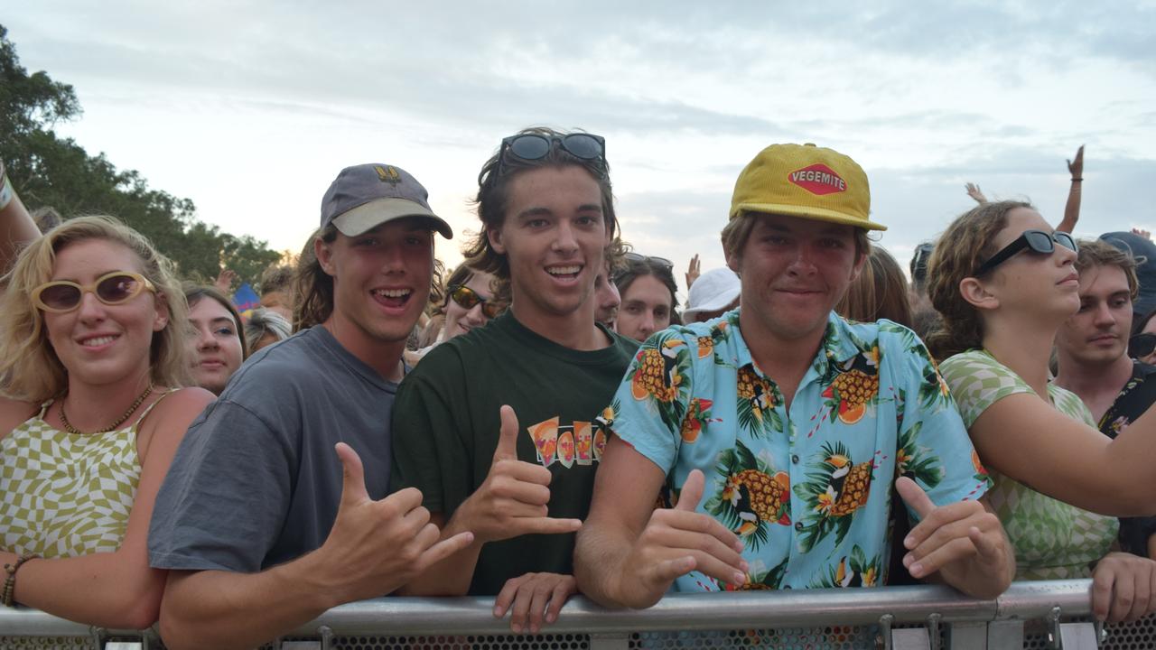 Festival-goers at The Jynx House Amplified music festival in Coolum