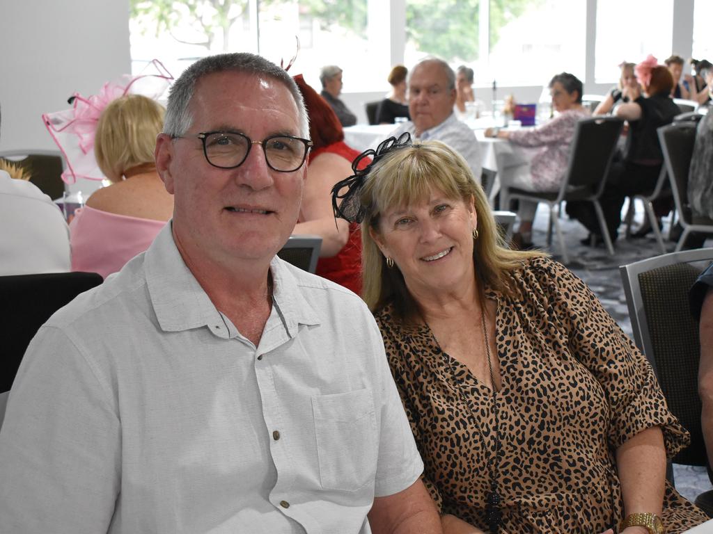 Dennis and Tracy Pearce at the Grafton District Services Club 2021 Melbourne Cup Luncheon.