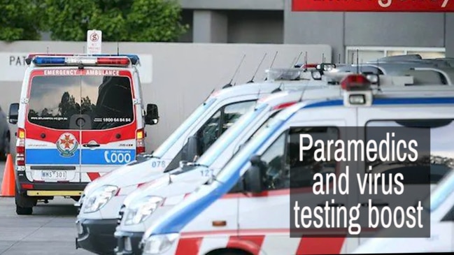 Paramedics and virus testing boost