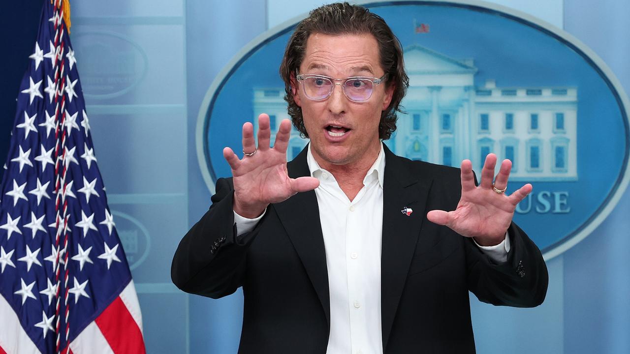 Matthew McConaughey spoke at the White House in June in support of new legislation for more gun safety after the mass school shooting in Uvalde. Picture: Win McNamee/Getty