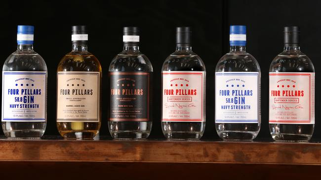 Four Pillars’ ever-expanding range boasts strong flavours and variety. Picture: Stuart Milligan