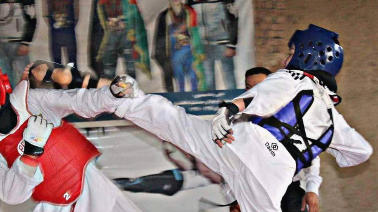 Seven female taekwondo athletes who fled Taliban controlled Afghanistan and have been granted refugee status in Australia Picture: Supplied