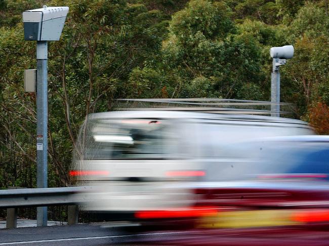 Mr Li was clocked on the M1 by the speed camera near Dog Trap Road, south of the Ourimbah interchange. Picture: Waide Maguire 