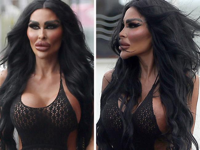 ‘Barbie doll’ woman’s racy see-through dress