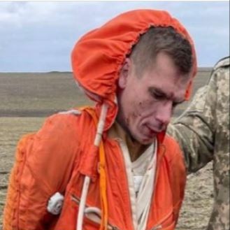 Captured Russian pilot. Picture: Supplied.