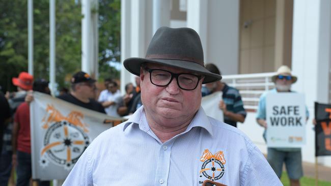 Transport Workers Union NT/SA Branch Manager Ian Smith said he hoped CDC would prioritise school student bus routes above others amid staffing shortages. Picture: (A)manda Parkinson