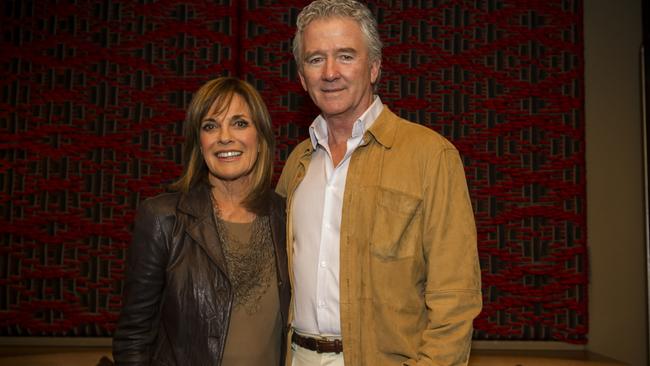 Dallas stars Linda Gray and Patrick Duffy met Australian fans on a 2014 visit. Picture: Chris McKeen