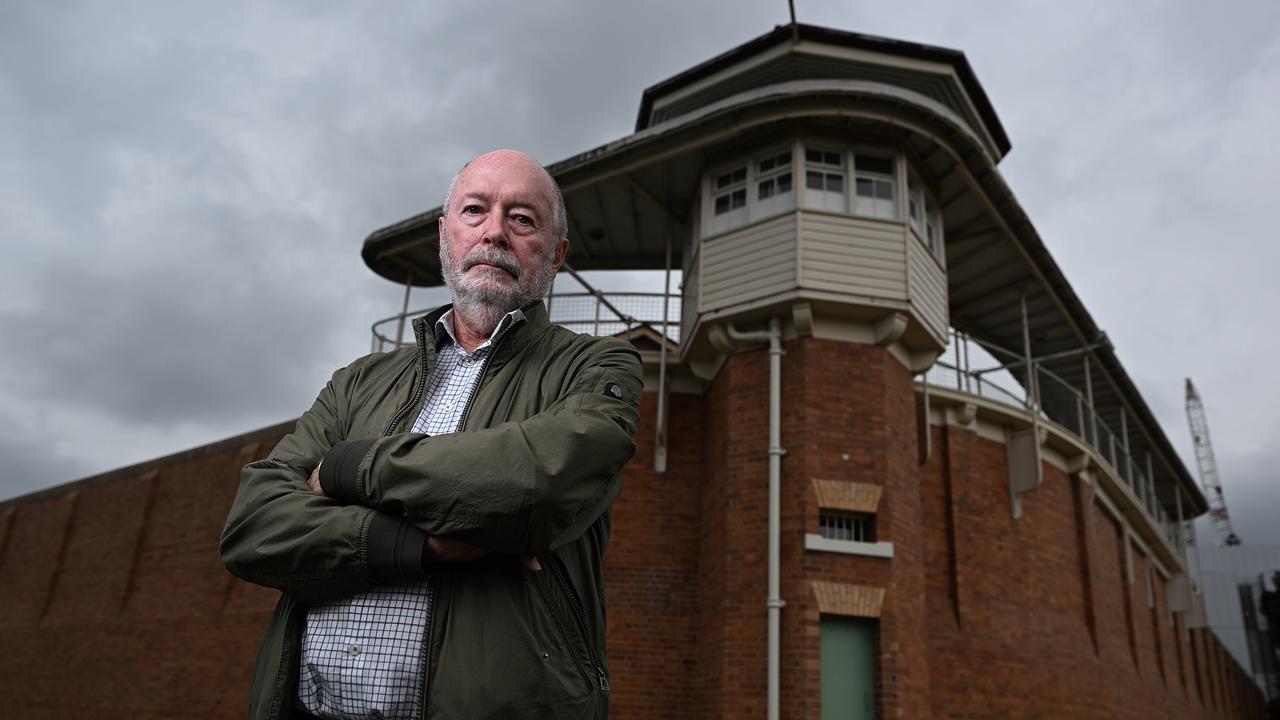 Former QLD Director General, Corrective Services Keith Hamburger outside the notorious Boggo Road jail, closed in the late 1980.