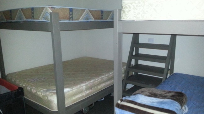 Inside Barry Robertson’s shack, which was knocked down by Lavrentiadis. Picture: Supplied
