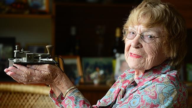 Marian Kaufman worked as a spy for the Australian Army and used this morse code machine i