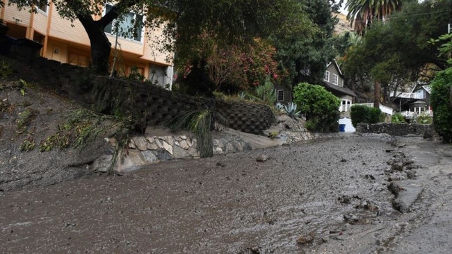 The mudslides consumed homes. Picture: Twitter.