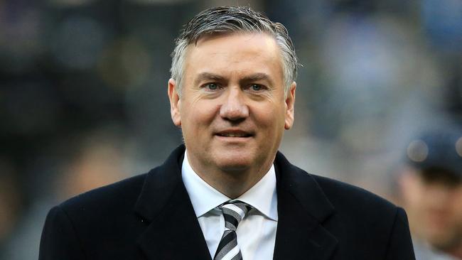 Eddie McGuire has been president at Collingwood for 22 years – and there are growing calls for him to step aside. Picture: Mark Stewart