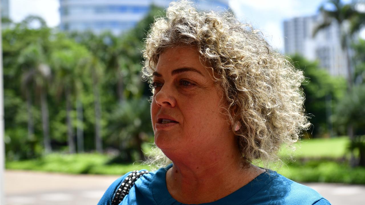 Territory Families chief executive Emma White outside of the NT Parliament. Picture: Zizi Averill