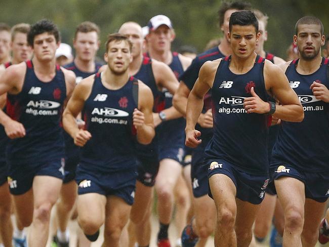 Father-son selection Billy Stretch leads the time trial. Picture: Wayne Ludbey.