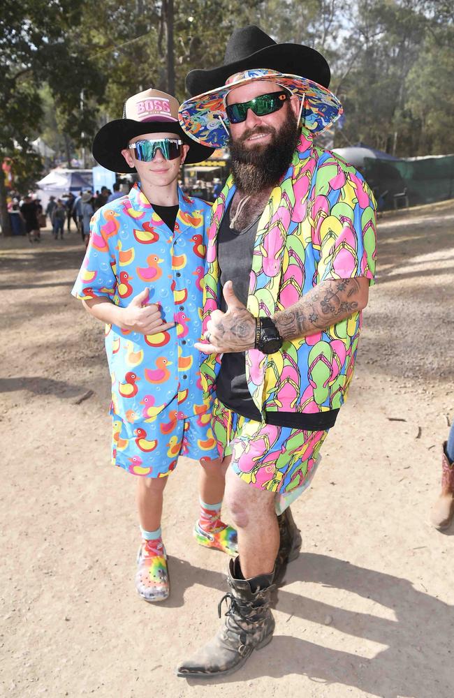 Taydm and Ben Keys at the Gympie Music Muster. Picture: Patrick Woods.