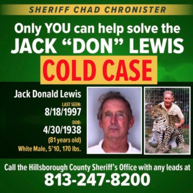 Don Lewis is still missing.