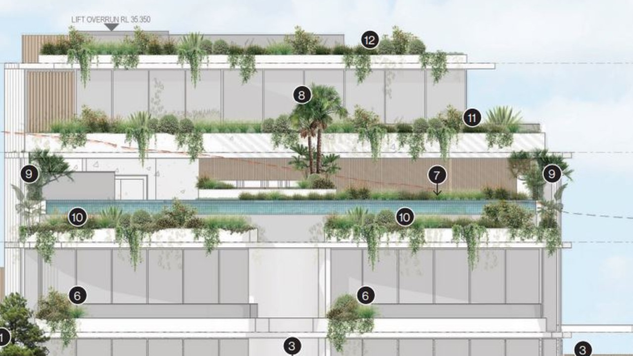 Plans for high-rise apartments on prized coastal plot