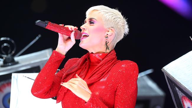 Katy Perry’s Witness tour is a slightly more grown-up pop-art performance. Picture Yuri Kouzmin