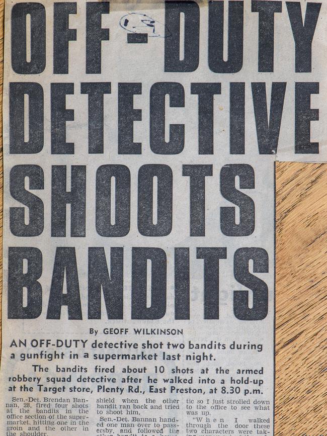 The front page of the Sun News Pictorial in February 1978 covers the shooting.