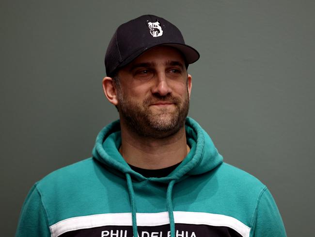 There wasn’t a dry eye in the room. Pictured is head coach Nick Sirianni of the Philadelphia Eagles. Picture: Getty Images