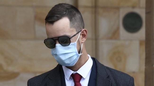 Justin Robert Bassett outside court. Picture: NCA NewsWire / Naomi Jellicoe.