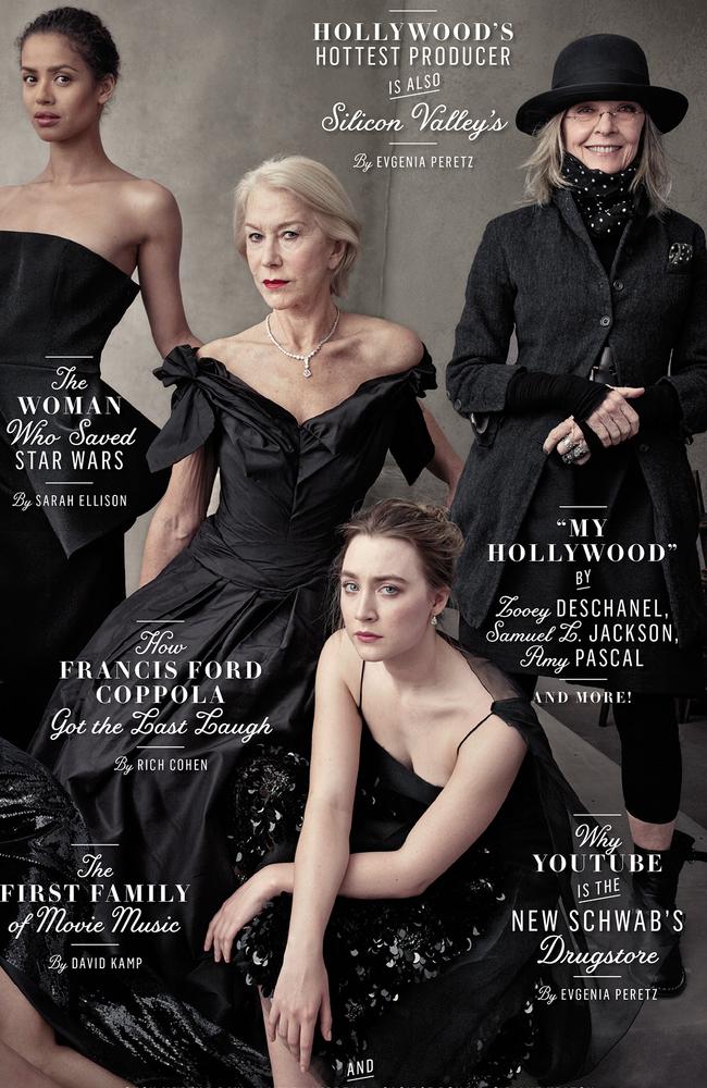 While most of the other ladies opted for evening gowns. Picture: Annie Leibovitz for Vanity Fair