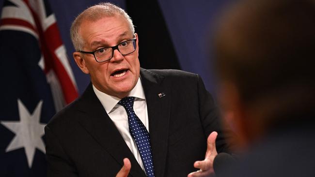 Former Prime Minister Scott Morrison. Picture: Steven Saphore / AFP