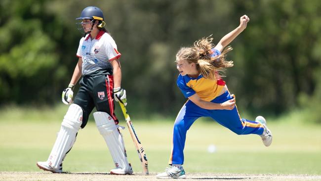 Caoimhe Bray, pictured here playing for Hunter Coast in the Brewer Shield, was one of the form players of the competition. Picture: Supplied