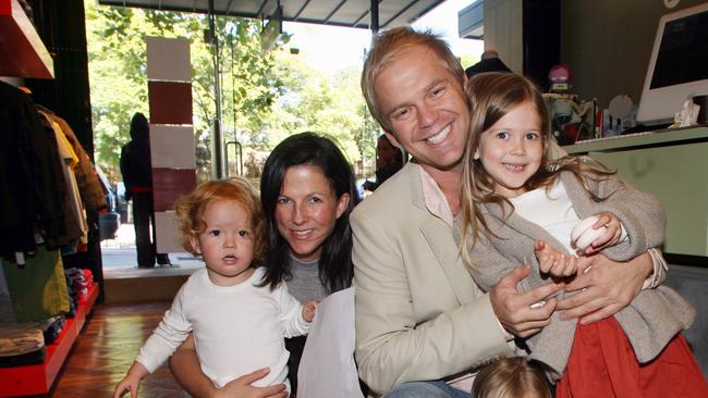 Granger and wife Natalie with their children Bunny, Ines and Edie.