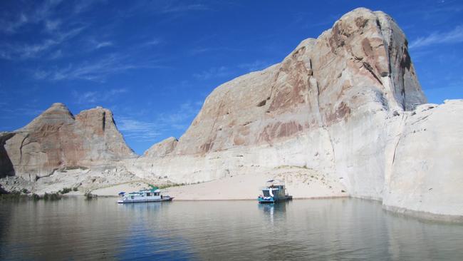 Glen Canyon lies beneath the azure waters of Lake Powell, Arizona. Picture: Collette.