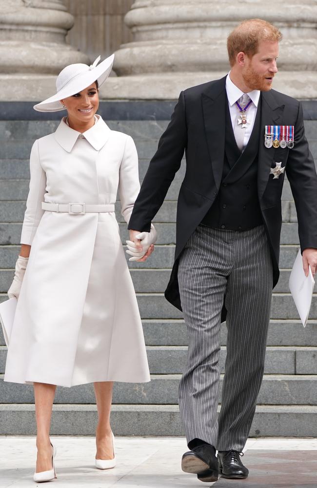 Meghan and Harry, seen here in 2022, now live in California. Picture: Kirsty O'Connor – WPA Pool/Getty Images