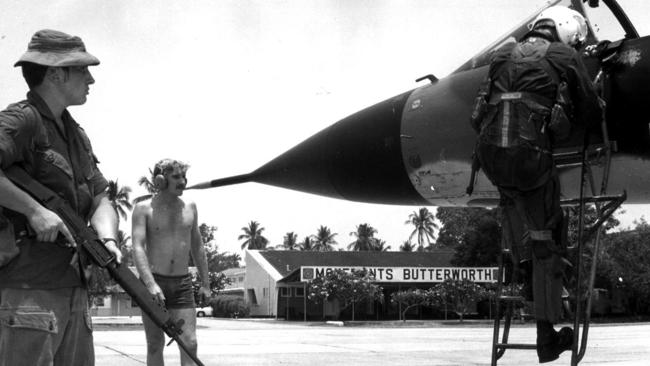 RAAF Butterworth air base, Malaysia, where personnel were involved in joint air defence exercise with Malaysia and Singapore in 1983. Picture: Australian Armed Forces/Royal Australian Air Force