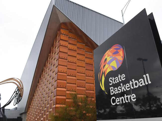 The exterior of the State Basketball centre is seen in Wantirna South, Melbourne, Saturday, September 15, 2018. (AAP Image/James Ross) NO ARCHIVING